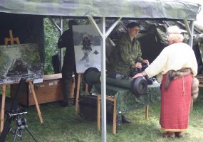 Birutės motorizuotojo pėstininkų bataliono kariai dalyvavo archainės kultūros festivalyje  - 4