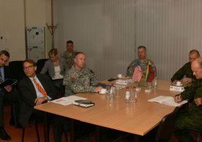 Commander of the U.S. Army Europe Lieutenant General Donald M. Campbell paid a visit to the... - 2
