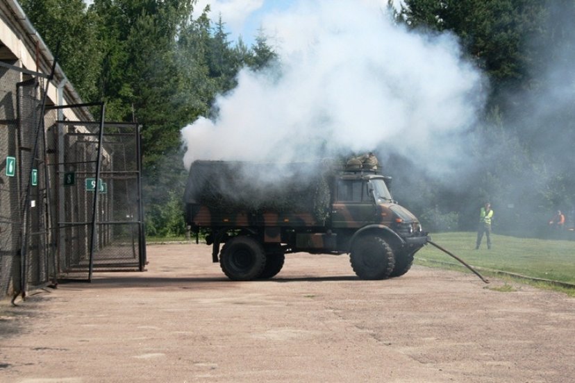 Priešgaisrinės saugos pratybos Lietuvos didžiojo kunigaikščio Gedimino štabo batalione 
