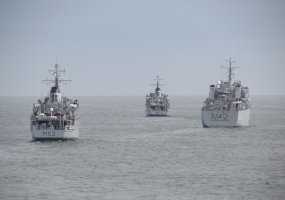 Baltijos šalių eskadros laivai treniruojasi Baltijos jūroje - 1