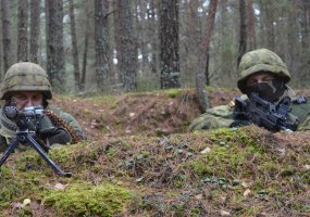 Pratybose dalyvaujantys Birutės bataliono kariai pasirengę gynybinėms operacijoms - 2