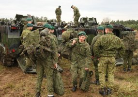 Lithuanian troops deployed to a training range in Poland to prepare for NATO Exercise STEADFAST... - 2