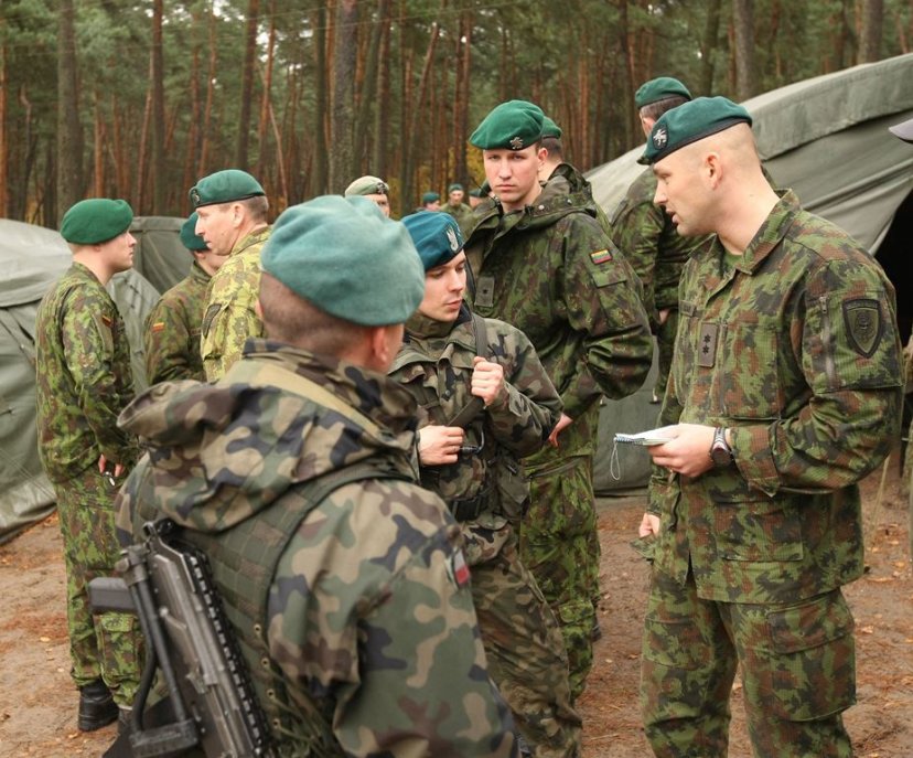 Lithuanian troops deployed to a training range in Poland to prepare for NATO Exercise STEADFAST...