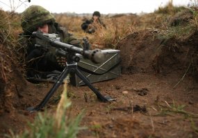 NATO pratybų metu Lietuvos ir Ukrainos pėstininkai vykdė gynybines operacijas ir kontrataką - 4