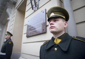 Pastatas Gedimino prospekte Vilniuje primins apie Lietuvos kariuomenės atkūrimą - 4