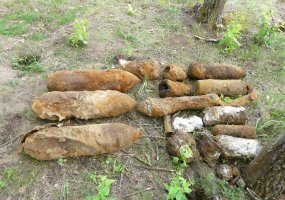 Sunaikinta 70 įvairaus  tipo sprogmenų  - 2