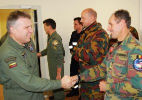 KOP Aviacijos bazėje lankėsi Belgijos ambasadorius - 1