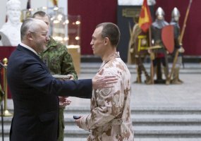 Lithuanian military welcomed home and presented with medals after the EU-led operation off the... - 3