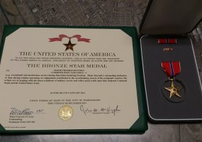 Army Major Viktoras Kucenko - the first Lithuanian officer to receive the U.S. Bronze Star Medal  - 2