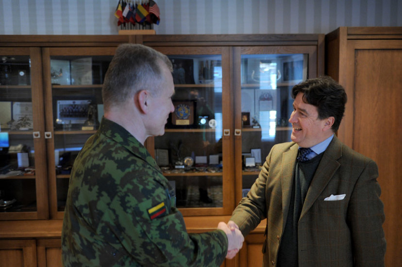 Ambassador of the Order of Malta thank the Lithuanian Armed Forces for supporting the impoverished 