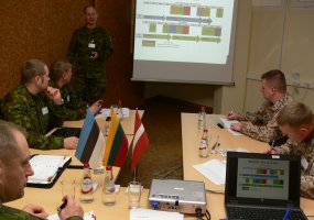 Vyko Baltijos šalių kariuomenių Sausumos pajėgų štabų atstovų susitikimas - 2