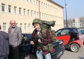 Brigados „Geležinis Vilkas“ kariai  narystės NATO 10-metį minėjo kartu su visuomene  - 5