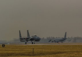 The United States augment its participation in NATO's air policing mission in the Baltics - 2