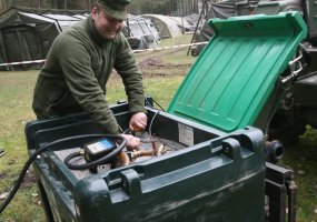 Logistai įrengė stovyklą pratyboms „Gintarinė valia 2014“ - 6
