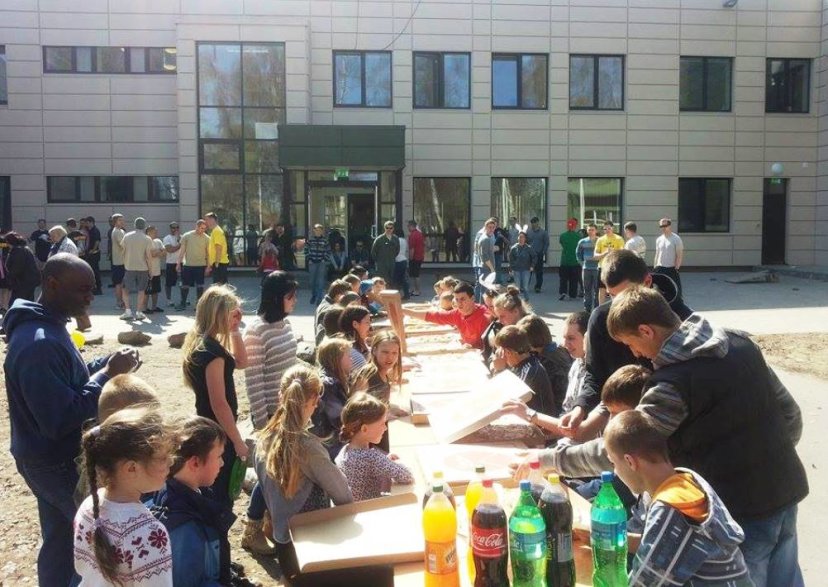 Siauliai city municipality orphanage celebrated Easter in Lithuanian Air Force Air Base.
