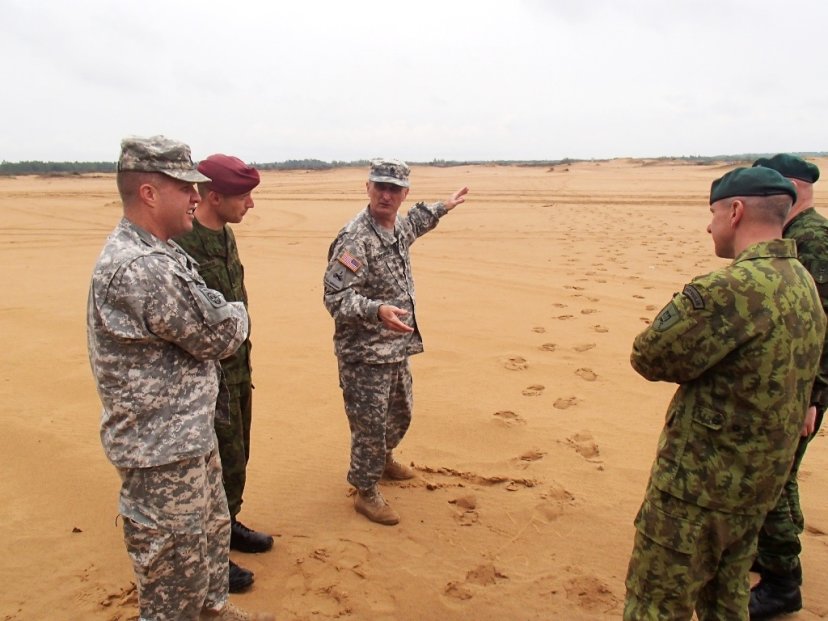 U.S. Army Europe Command Sergeant Major paid a visit to Lithuania