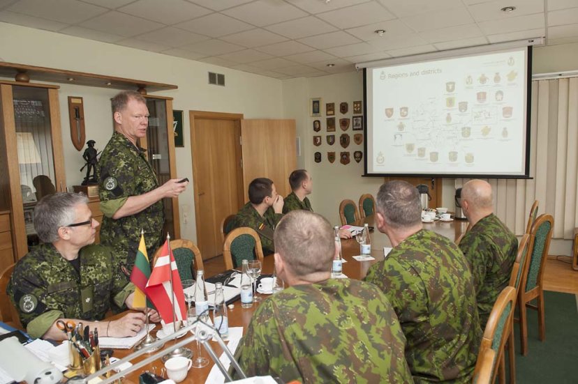 KASP štabe lankėsi Danijos savanorių pajėgų vadas
