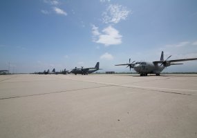 Karinių oro pajėgų lėktuvas C-27J „Spartan“ su dviem įgulomis dalyvavo tarptautiniuose mokymuose... - 3