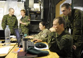 Lithuanian participants of Saber Strike 2014 plan and control operations hand in hand with allies - 1