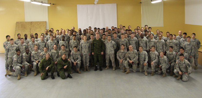 U.S. troops farewelled 