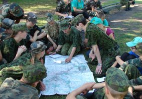 Jaunųjų šaulių vasaros stovykla ir I–II pakopų rengimo kursai Oro gynybos batalione  - 2