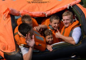 Karinėse jūrų pajėgose rengiami jūrų karininkai lauko pratybas vykdė kartu su jūrų šauliais - 5