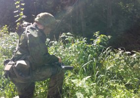 Kariai savanoriai Pėstininkų skyriaus vado - vyr. šaulio kurso metu demonstravo ryžtą ir stiprią... - 2