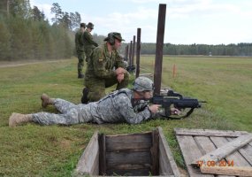 Kęstučio bataliono pėstininkai  pratybas vykdė kartu su JAV kariais - 5