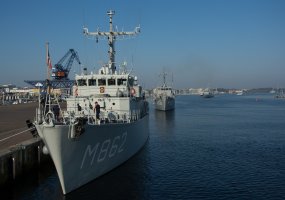Lietuvos karininko vadovaujamas NATO laivų junginys lankėsi Rostoko uoste - 1