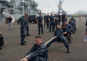 Lietuvos karininko vadovaujamas NATO laivų junginys lankėsi Rostoko uoste - 6