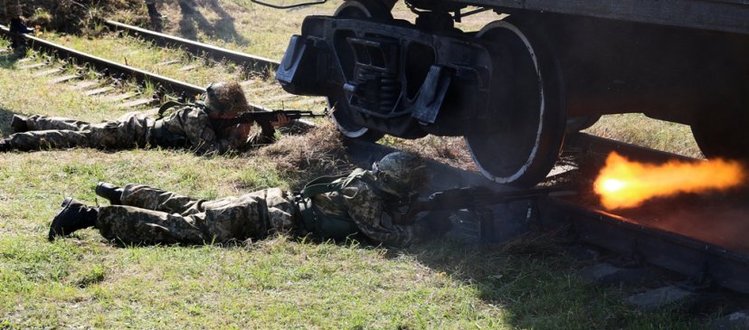 Sausumos pajėgų vadas gen. mjr. Almantas Leika lankėsi „Rapid Trident 2014“ pratybose
