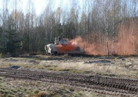 Rukloje Lietuvos ir JAV kariai treniruojasi su sunkiąja karine technika - 4