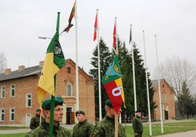 Husarų bataliono kuopoms įteiktos naujos kuopų vėliavėlės - 1