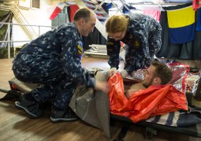 SNMCMG1 under the Lithuanian leadership attended naval exercise in the United Kingdom  - 2