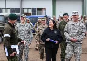 Tarptautinėse pratybose „Geležinis kardas 2014“ lankėsi svečiai iš JAV - 4