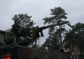 Ulonų bataliono kariai treniravosi Alytaus mieste  - 4