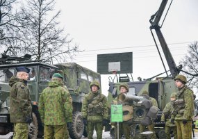 Lietuvos kariuomenės vyriausiasis puskarininkis lankėsi Oro gynybos batalione - 2