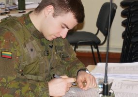 Ulonų batalione - kovinės grupės štabo ir padalinių valdymo grupių pratybos naudojant žemėlapį - 4