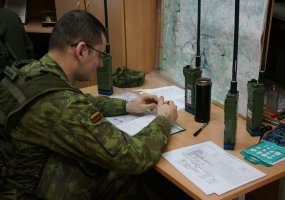 Ulonų batalione - kovinės grupės štabo ir padalinių valdymo grupių pratybos naudojant žemėlapį - 5