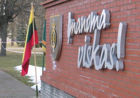 Marijampolės įgulos kariai dalyvavo žygyje „Protėvių valdovų ir partizanų kovos keliais“ - 2