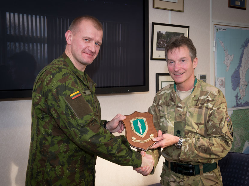 Major General A. Leika made a visit to the Allied Rapid Reaction Corps in the United Kingdom
