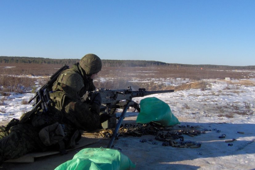Baigės kulkosvaidžio M2HB kulkosvaidininko kursas
