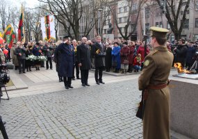 Lietuvos kariuomenės mokykla minėjo Lietuvos nepriklausomybės atkūrimo 25-ąsias metines - 3