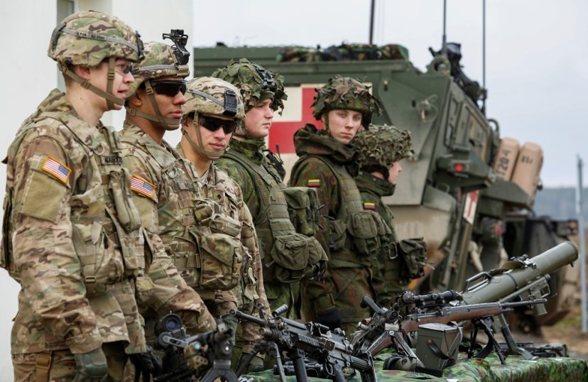 U.S. soldiers will present equipment and weaponry displays in towns and cities of Lithuania as...