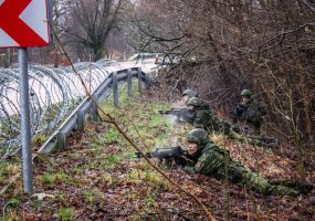 Baigėsi Dragūnų bataliono I kuopos skyrių vertinamosios pratybos „Drakono skrydis“ - 1