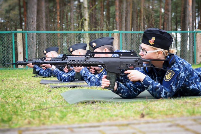 Karinių jūrų pajėgų karių išbandymas pratybomis
