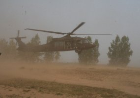 Lietuvos ir JAV karių pratyboms pasitelkti ir sąjungininkų sraigtasparniai „Black Hawk“ - 1