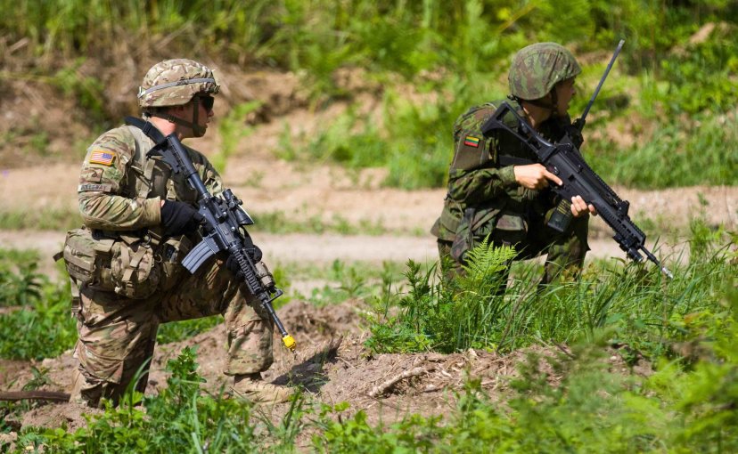 Cooperative Lithuanian-U.S. exercise began in Pabradė
