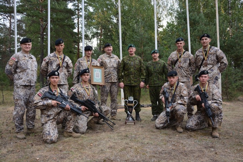 Geriausio Sausumos pajėgų skyriaus varžybose triumfavo Latvijos karių skyrius