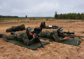 Kariai iš septynių NATO valstybių varžėsi dėl taikliausio snaiperio titulo - 6